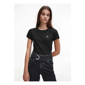 Calvin Klein J20J212883BAE Bisiklet Yaka Siyah Kadın T-Shirt