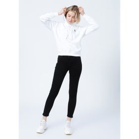 Calvin Klein J20J213178YAF Kapüşonlu Normal Kalıp Beyaz Kadın Sweatshirt