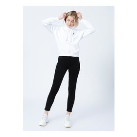 Calvin Klein J20J213178YAF Kapüşonlu Normal Kalıp Beyaz Kadın Sweatshirt