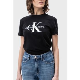 Calvin Klein J20J219142BEH Siyah Kadın T-Shirt