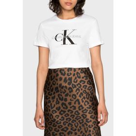 Calvin Klein J20J219142YAF Beyaz Kadın T-Shirt