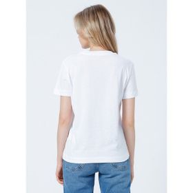 Calvin Klein J20J219142YAF Beyaz Kadın T-Shirt