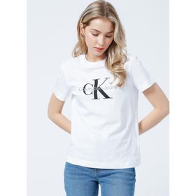 Calvin Klein J20J219142YAF Beyaz Kadın T-Shirt