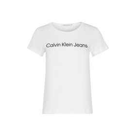Calvin Klein J20J220253YAF Beyaz Kadın T-shirt