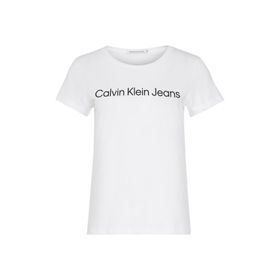 Calvin Klein J20J220253YAF Beyaz Kadın T-shirt