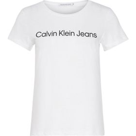 Calvin Klein J20J220253YAF Beyaz Kadın T-shirt