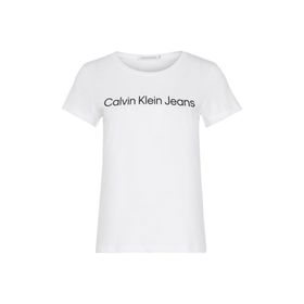 Calvin Klein J20J220253YAF Beyaz Kadın T-shirt