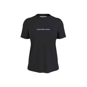 Calvin Klein J20J221065BEH Jeans Siyah Kadın Bisiklet Yaka T-Shirts