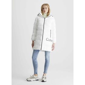 Calvin Klein J20J221902 YBI Beyaz Kadın Mont