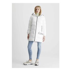 Calvin Klein J20J221902 YBI Beyaz Kadın Mont