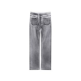 Calvin Klein J20J2224531A4 Jeans Yüksek Bel Düz Paça Normal Mavi Kadın Denim Pantolon