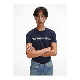 Calvin Klein J30J307855 402 Lacivert Erkek T-Shirt