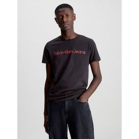 Calvin Klein J30J3225520GM Jeans Bisiklet Yaka Baskılı Siyah Erkek T-Shirt