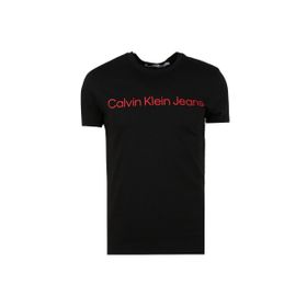 Calvin Klein J30J3225520GM Jeans Bisiklet Yaka Baskılı Siyah Erkek T-Shirt