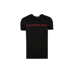 Calvin Klein J30J3225520GM Jeans Bisiklet Yaka Baskılı Siyah Erkek T-Shirt