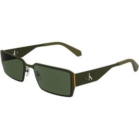 Calvin Klein Jeans CKJ 24206S 309 56 Unisex Dikdörtgen Yeşil Metal Güneş Gözlüğü