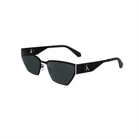 Calvin Klein Jeans CKJ 24207S 001 58 Unisex Geometrik Siyah Metal Güneş Gözlüğü