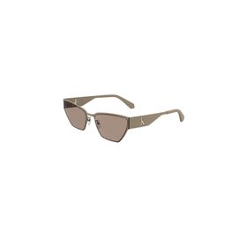 Calvin Klein Jeans CKJ 24207S 671 58 Unisex Geometrik Kahverengi Metal Güneş Gözlüğü