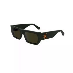 Calvin Klein Jeans CKJ 24625S 309 55 Unisex Dikdörtgen Yeşil Kemik Güneş Gözlüğü