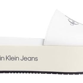 Calvin Klein Jeans Flatform Sandal Monogram Bej Kadın Sandalet
