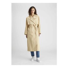 Calvin Klein Jeans J20J222582AAT Bej Kadın Trençkot