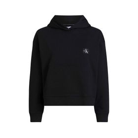 Calvin Klein Jeans J20J222732BEH Kapüşon Yaka Siyah Kadın Sweatshirt