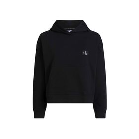 Calvin Klein Jeans J20J222732BEH Kapüşon Yaka Siyah Kadın Sweatshirt