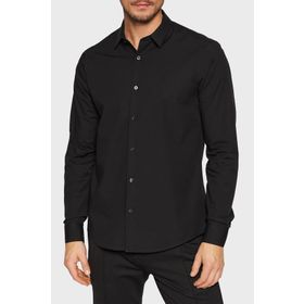 Calvin Klein Jeans J30J319065BEH Siyah Düz Normal Erkek Gömlek