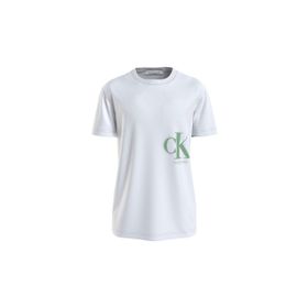 Calvin Klein Jeans J30J322875YAF_CK SPRAY TEE Bisiklet Yaka Baskılı Beyaz Erkek T-shirt