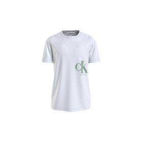 Calvin Klein Jeans J30J322875YAF_CK SPRAY TEE Bisiklet Yaka Baskılı Beyaz Erkek T-shirt