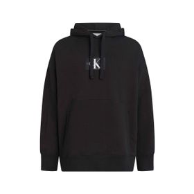 Calvin Klein Jeans J40J400325BEH Kapüşon Yaka Baskılı Siyah Kadın Sweatshirt