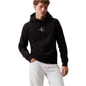 Calvin Klein Jeans Monologo Hoodie Siyah Erkek Sweatshirt