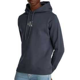 Calvin Klein Jeans Monologo Hoodie Siyah Erkek Sweatshirt