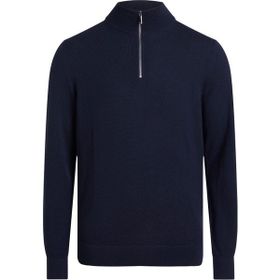 Calvin Klein K10K110421CHW Dik Yaka Slim Fit Mavi Erkek Kazak