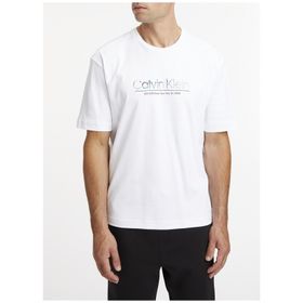 Calvin Klein K10K111133YAF Beyaz Erkek T-Shirt