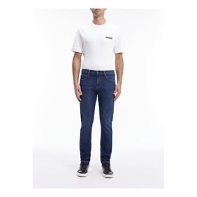 Calvin Klein K10K1114561BJ Normal Bel Normal Paça Slim Fit Mavi Erkek Denim Pantolon