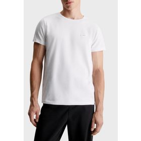 Calvin Klein K10K112724YAF Bisiklet Yaka Beyaz Erkek T-Shirt