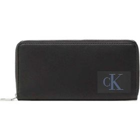 Calvin Klein K60K610350 Black Sculpted Zip Around Kadın Cüzdanı