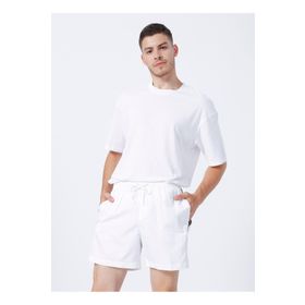 Calvin Klein KM0KM00741-YCD Beyaz Swim Trunk Erkek Mayo