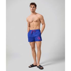 Calvin Klein KM0KM00967-C7N Mavi Swim Trunk Erkek Mayo