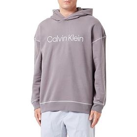 Calvin Klein L-S Hoodie Gri Erkek Sweatshirt