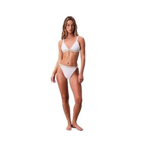 Calvin Klein LV00QF8369 Logolu Elastik Bantlı Triangle Beyaz Sütyen