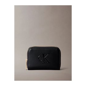 Calvin Klein LV04F1154G-UB1 Bold CK Orta Boy Fermuarlı Kadın Siyah Cüzdan