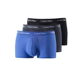Calvin Klein Mavi 3'lü Düşük Bel Erkek Boxer