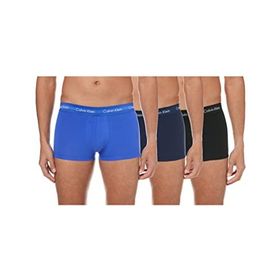 Calvin Klein Mavi 3'lü Düşük Bel Erkek Boxer