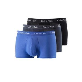 Calvin Klein Mavi 3'lü Düşük Bel Erkek Boxer