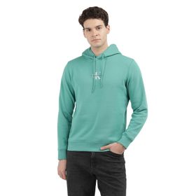 Calvin Klein Monologo Hoodie Yeşil Erkek Sweatshirt
