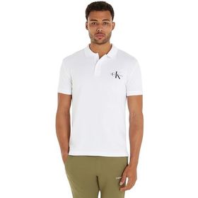 Calvin Klein Monologo Polo Beyaz Erkek T-shirt