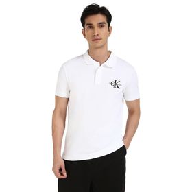 Calvin Klein Monologo Polo Beyaz Erkek T-shirt