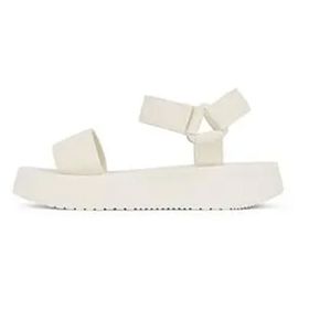 Calvin Klein Sandal Velcro Webbing MG Bej Kadın Sandalet